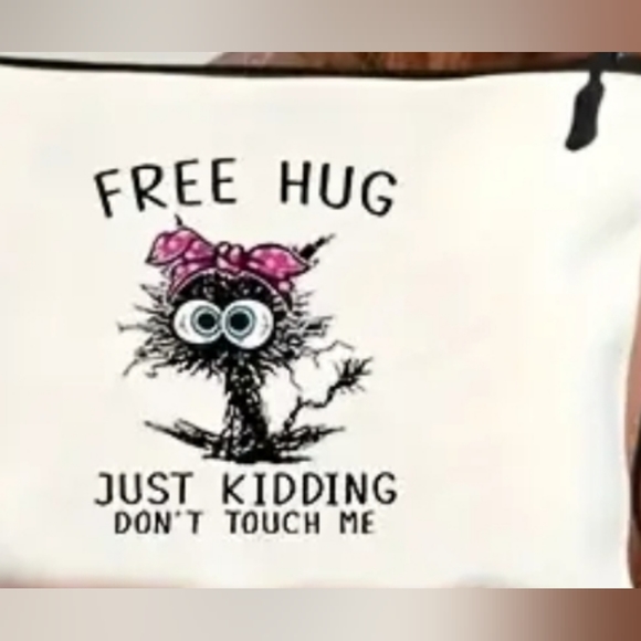 Handbags - Free Hug Just Kidding Wristlet
